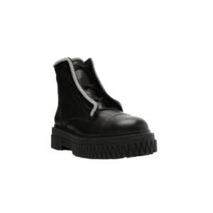 Schutz Amirah Metallic Trim Platform Booties 10B NWT